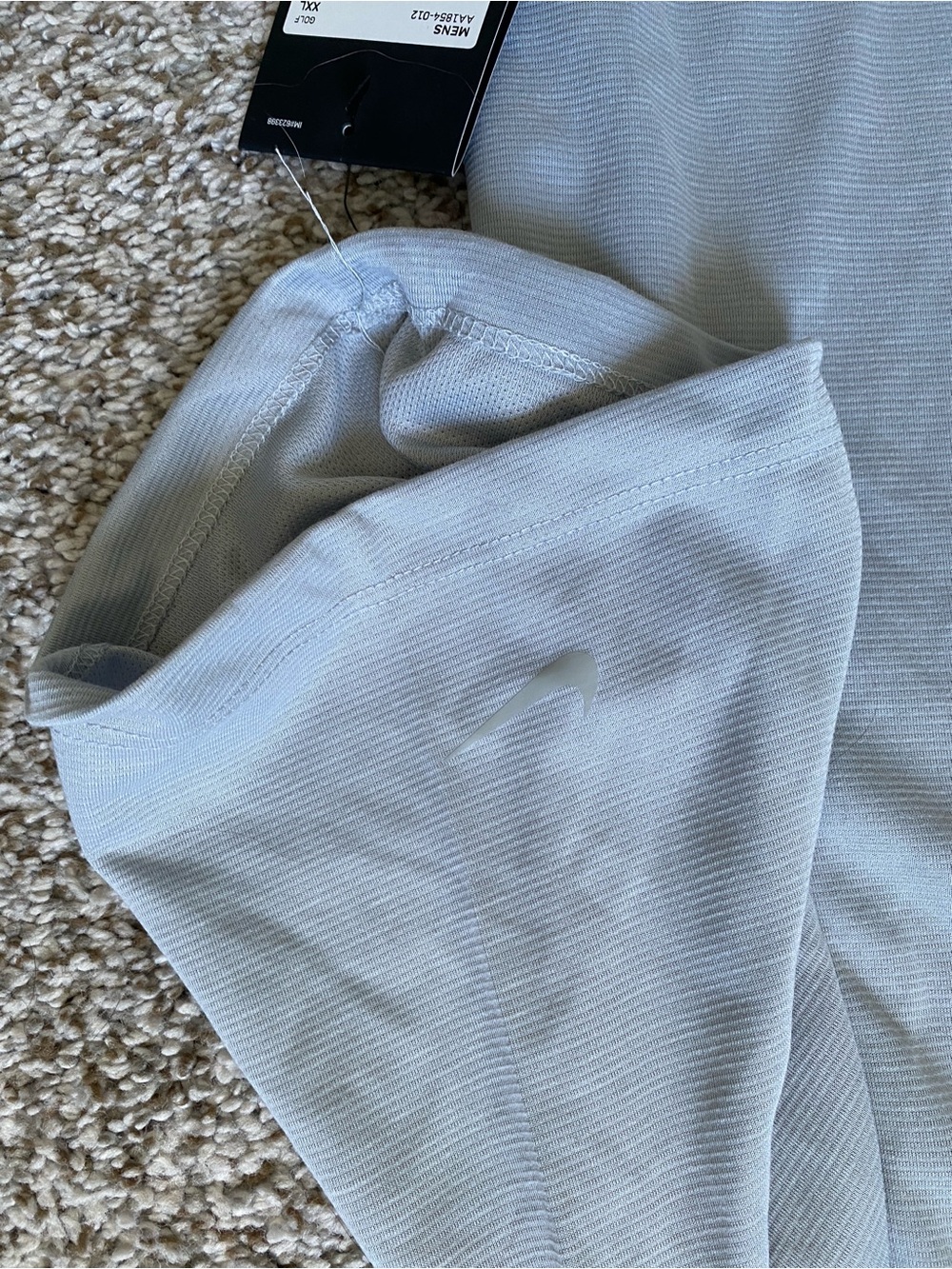 Nike Men’s Light Gray Dri-FIT Golf Polo Size XXL - Picture 5 of 6